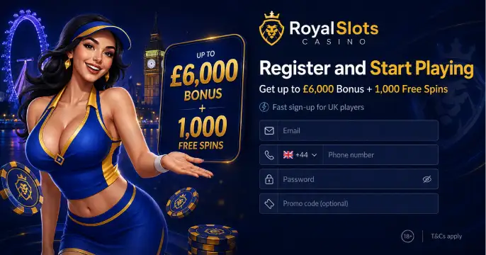 RoyalSolts Casino Account banner